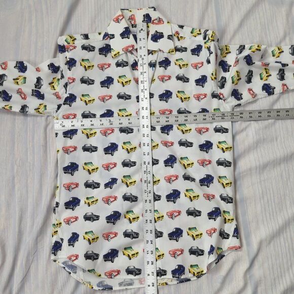 Coton Doux Classic Cars Long Sleeve Shirt, Mens 38x15 - Picture 7 of 9